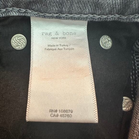 Rag & Bone Womens Cate Revolve Mid Rise Stretch Colby Gray Skinny Capri Jeans 25 - Picture 10 of 11